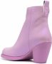 Honey Fucking Dijon leather ankle boots Pink - Thumbnail 3