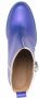 Honey Fucking Dijon zip-up heeled leather boots Blue - Thumbnail 4