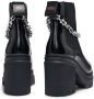 HUGO spiked-edge chain-trim chelsea boots Black - Thumbnail 3