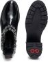 HUGO spiked-edge chain-trim chelsea boots Black - Thumbnail 4