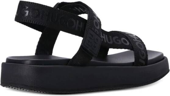HUGO Emma touch-strap sandals Black