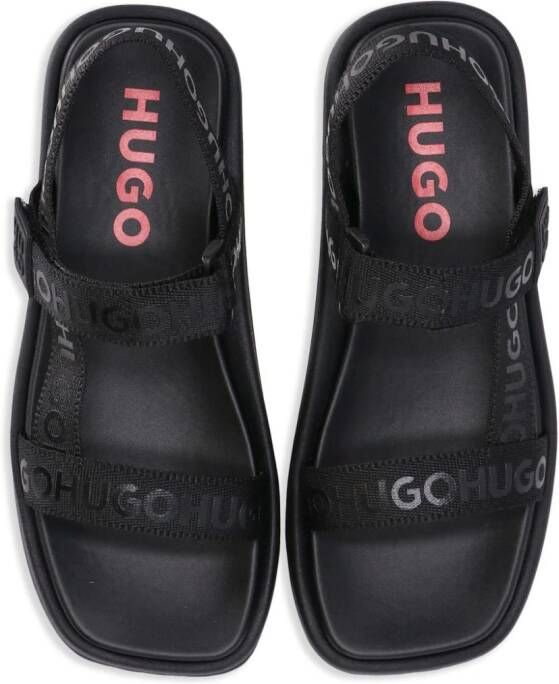 HUGO Emma touch-strap sandals Black