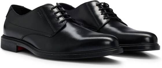 HUGO Kerr leather derby shoes Black