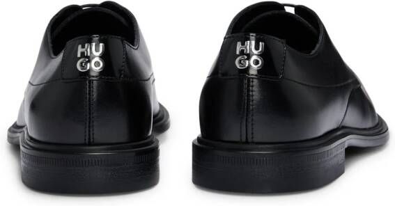 HUGO Kerr leather derby shoes Black