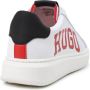 HUGO KIDS logo-print leather sneakers White - Thumbnail 2