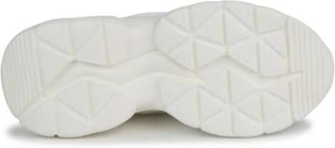 HUGO KIDS logo-print mesh-panel sneakers White