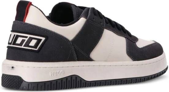 HUGO Kilian faux-leather sneakers Grey