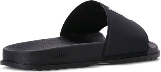 HUGO logo-debossed moulded-footbed slides Black