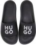 HUGO logo-debossed moulded-footbed slides Black - Thumbnail 4