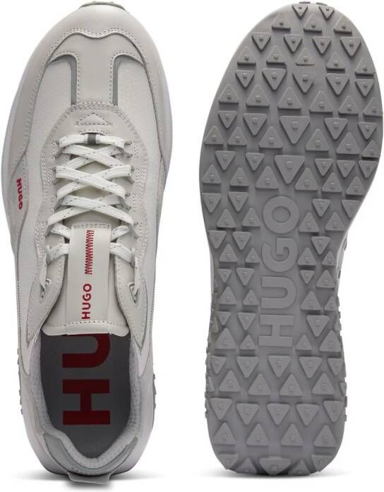 HUGO panelled lace-up sneakers Grey