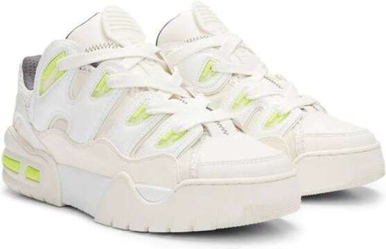 HUGO panelled lace-up sneakers White