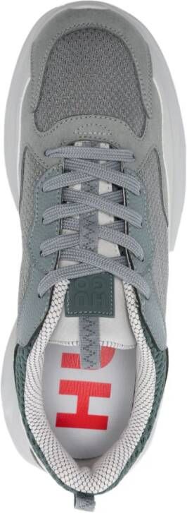 HUGO panelled low-top sneakers Grey