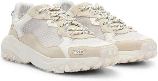 HUGO panelled low-top sneakers Neutrals