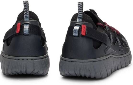 HUGO panelled slip-on sneakers Black