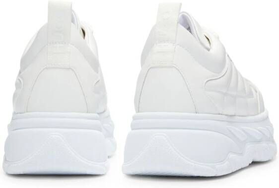 HUGO quilted faux-leather sneakers White