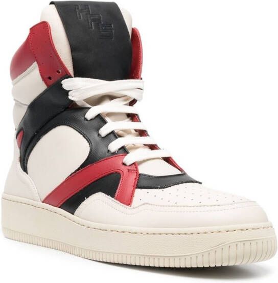 HUMAN RECREATIONAL SERVICES colour-block panelled sneakers Neutrals