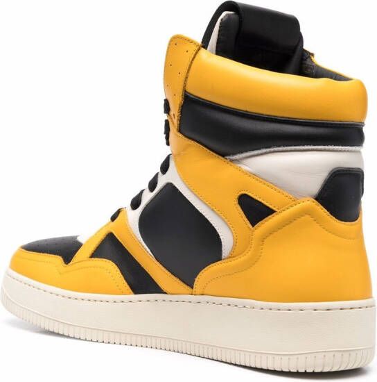 HUMAN RECREATIONAL SERVICES colour-block panelled sneakers Yellow