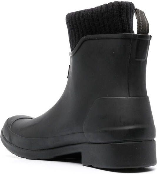 Hunter sock-style Chelsea rain boots Black