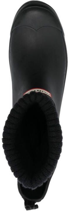 Hunter sock-style Chelsea rain boots Black