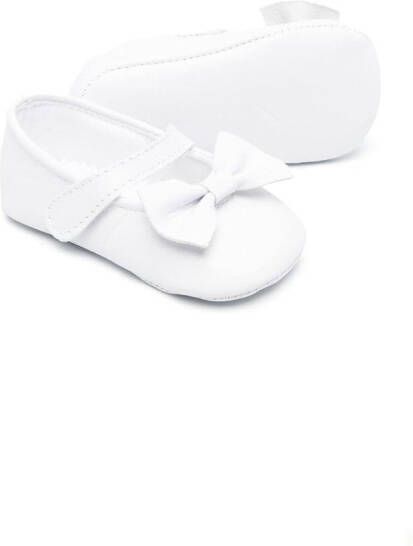 Il Gufo bow-detail ballerina shoes White