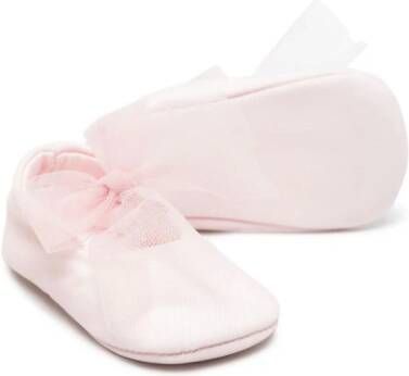 Il Gufo bow-detail pre-walkers Pink