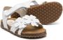 Il Gufo floral-appliqué leather sandals White - Thumbnail 2