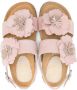 Il Gufo floral-appliqué suede sandals Pink - Thumbnail 3