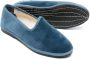 Il Gufo grosgrain-trim suede ballerina shoes Blue - Thumbnail 2
