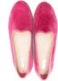 Il Gufo grosgrain-trim suede ballerina shoes Pink - Thumbnail 3