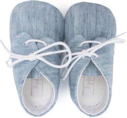 Il Gufo lace-up pre-walker shoes Blue