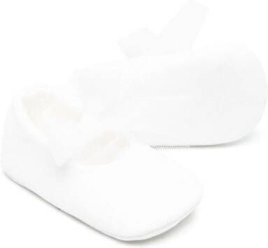 Il Gufo ribbon-fastening ballerina shoes White