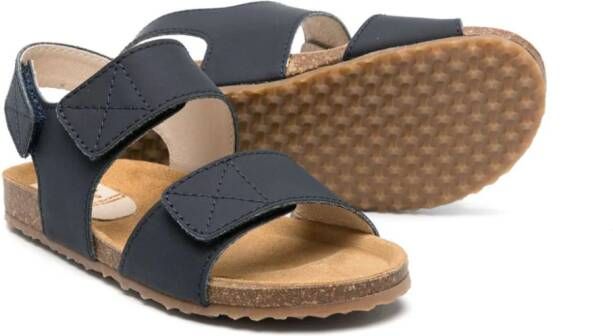 Il Gufo touch-strap leather sandals Blue