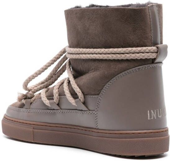 Inuikii Classic suede lace-up boots Neutrals