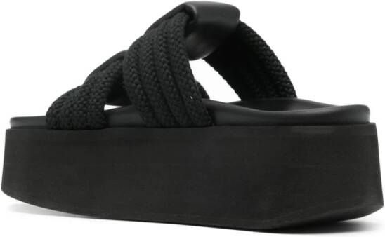 Inuikii Cord Athena 40mm slippers Black