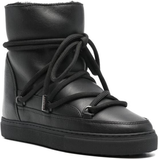 Inuikii Full leather sneaker boots Black