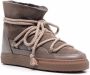Inuikii lace-up shearling-lined boots Brown - Thumbnail 2