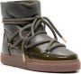 Inuikii leather lace-up boots Green - Thumbnail 2