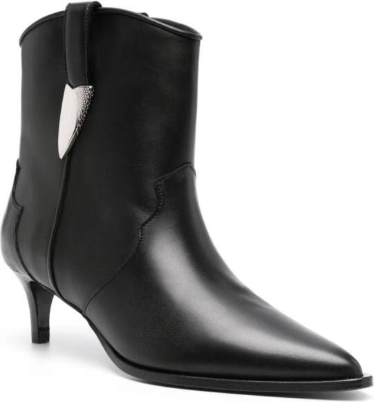 IRO 60mm leather ankle boots Black