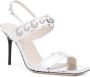 IRO 95mm studded leather sandals Silver - Thumbnail 2