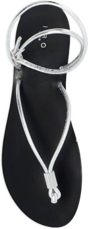 IRO Aventurine strap-detail leather sandals Silver