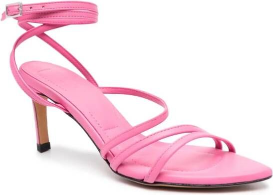 IRO Ido 70mm leather sandals Pink