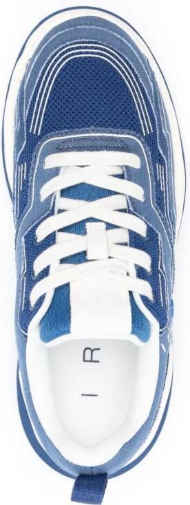 IRO Wave lace-up denim sneakers Blue