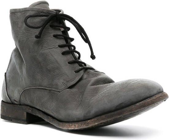 Isaac Sellam Experience chunky lace-up leather boots Grey