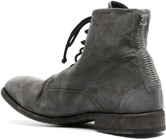 Isaac Sellam Experience chunky lace-up leather boots Grey