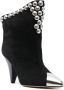ISABEL MARANT 100mm studded suede boots Black - Thumbnail 2