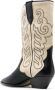 ISABEL MARANT 40mm two-tone leather western boots Black - Thumbnail 3