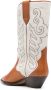 ISABEL MARANT 50mm embroidered-design leather boots Brown - Thumbnail 3