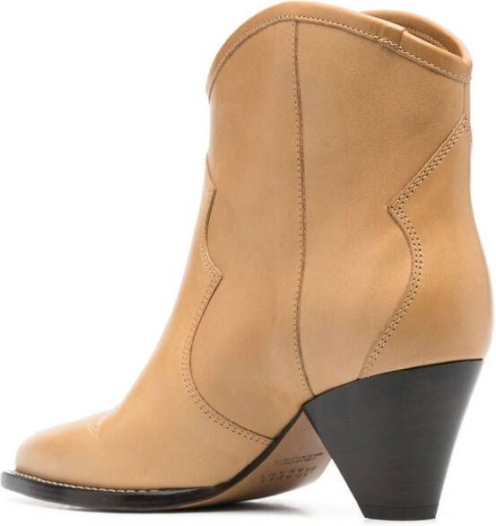 ISABEL MARANT 55mm Darizo leather ankle boots Brown