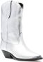 ISABEL MARANT 55mm metallic-finish leather boots Silver - Thumbnail 2