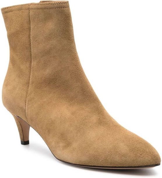 ISABEL MARANT 50mm suede ankle boots Brown